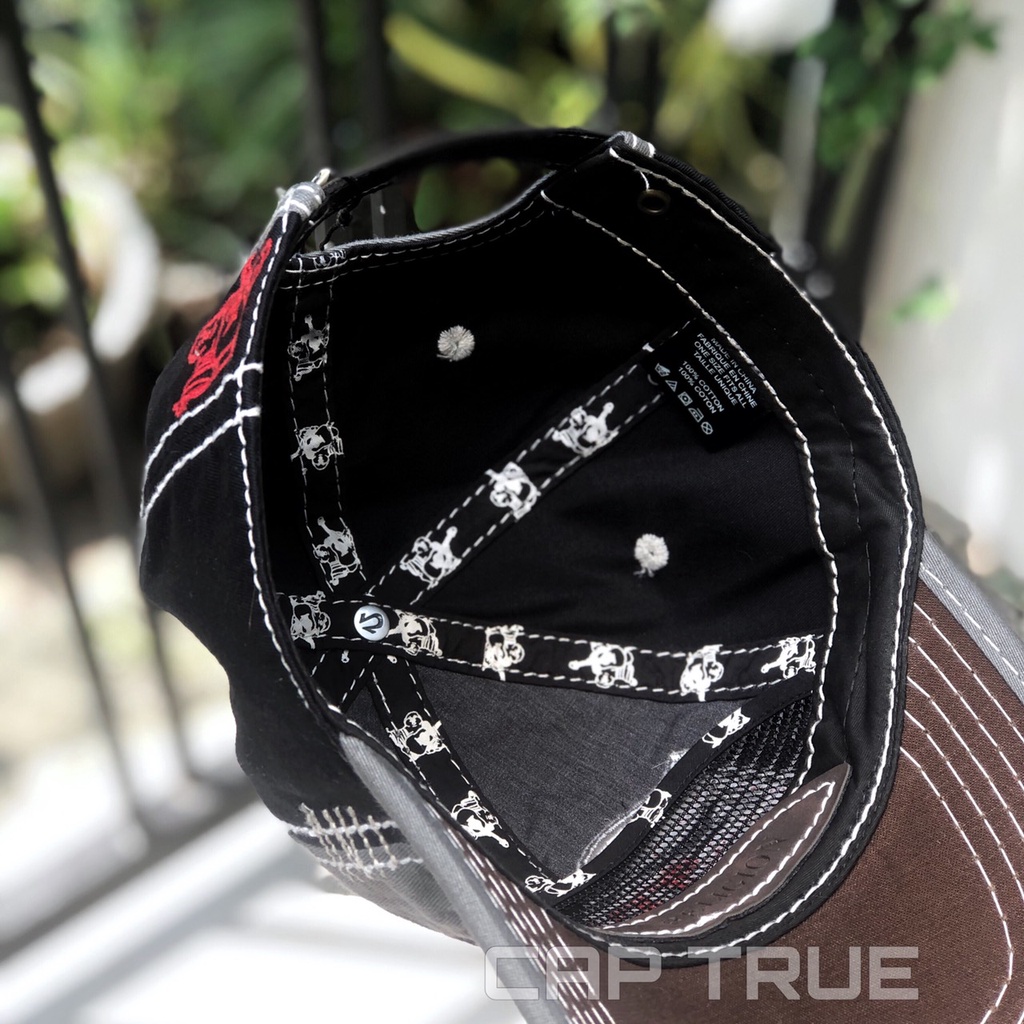 Mũ Lưỡi Trai Thời Trang Nam Nữ - Nón Ông Địa TRUE RELIGION ĐỊA 56 Xám  Đen Mang Đến Nhiều Tài Lộc