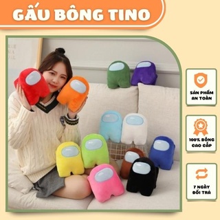 Gấu bông among us cao cấp vải nhung xin mịn nhiều màu, hàng việt nam chất lượng cao size 20-30cm