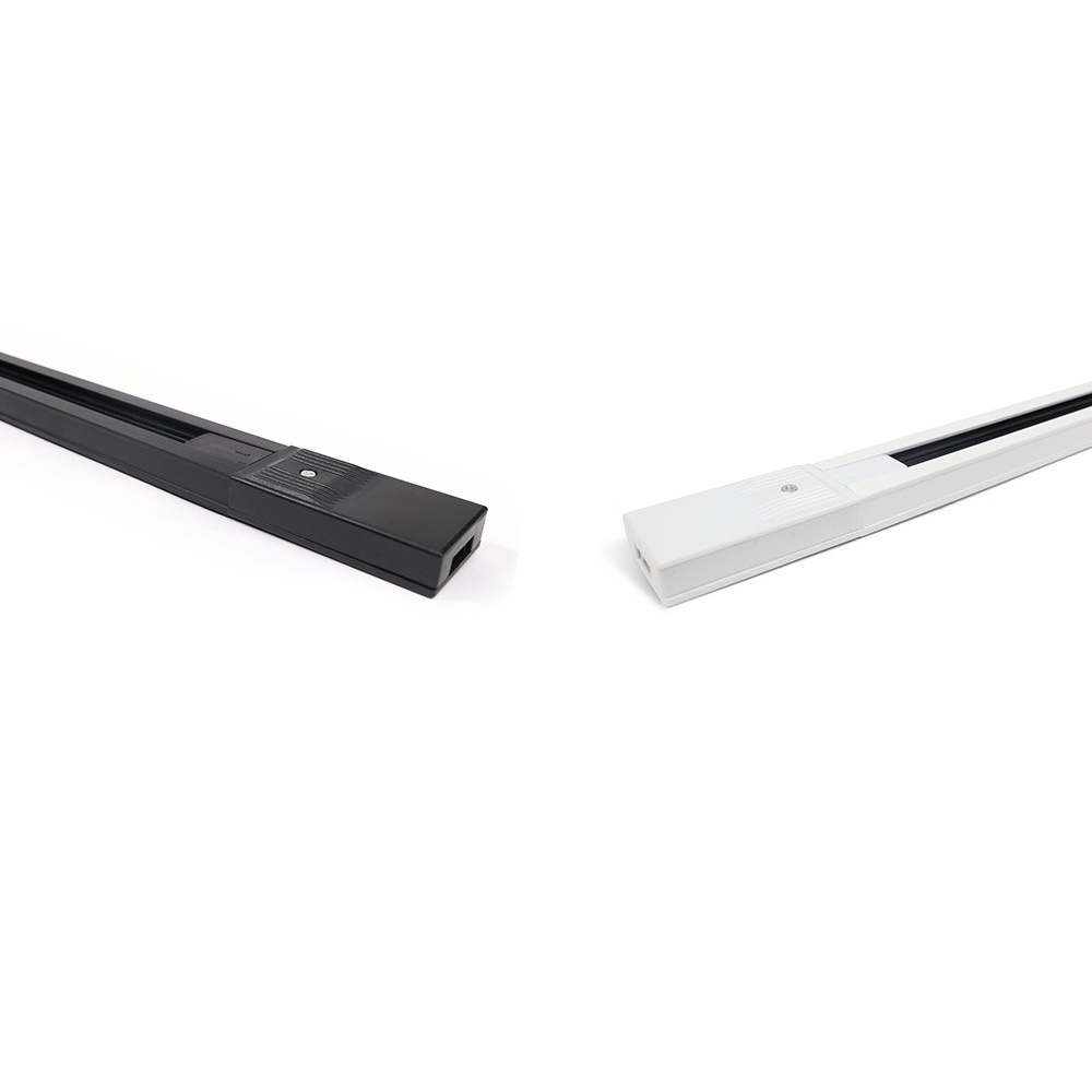 Thanh ray led rọi 1m, màu Trắng hoặc Đen cho đèn led ray rọi chiếu điểm - Điện nước gia dụng Hoàng Kim