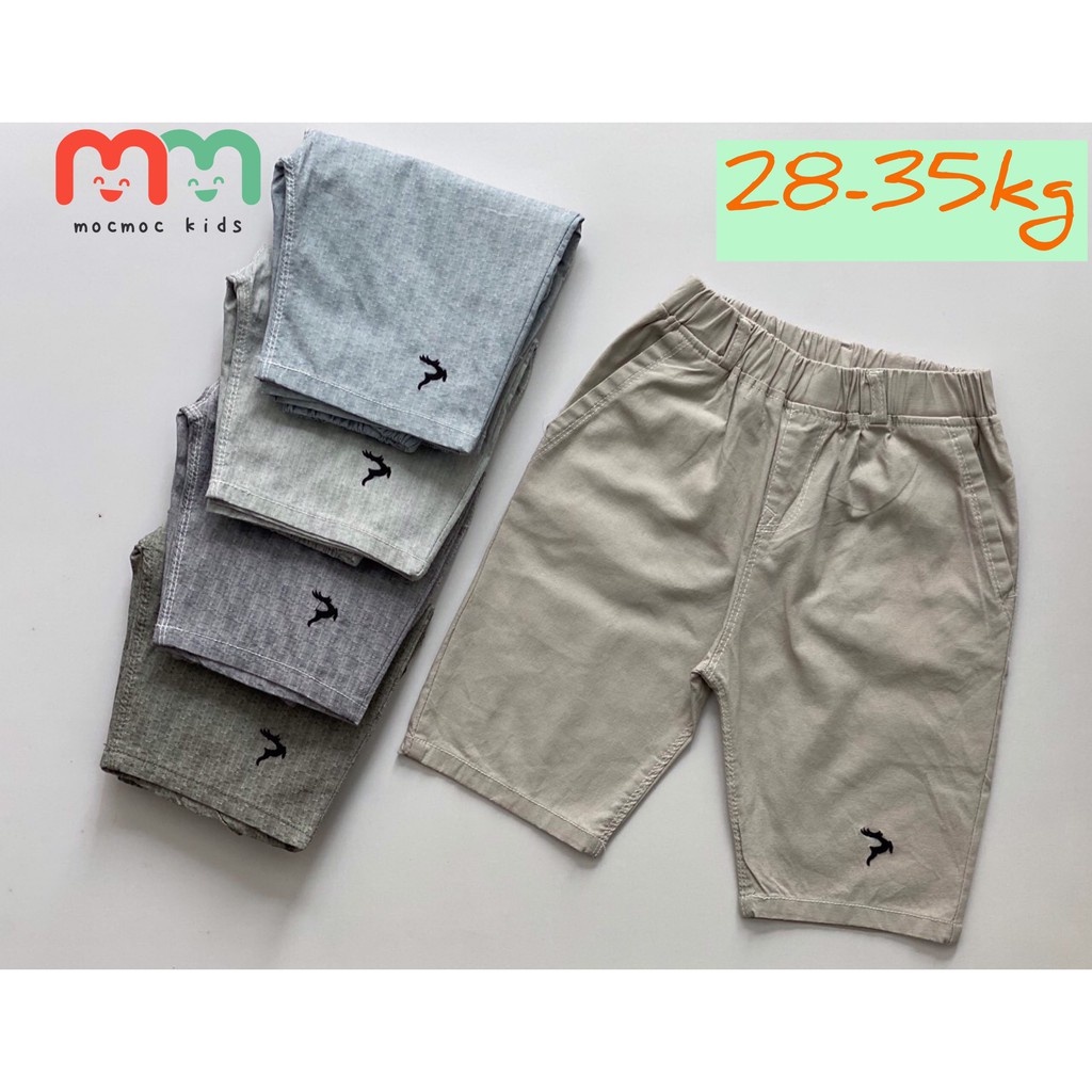 Quần short bé trai size đại lửng bé 24kg đến 36kg chất linen cao cấp