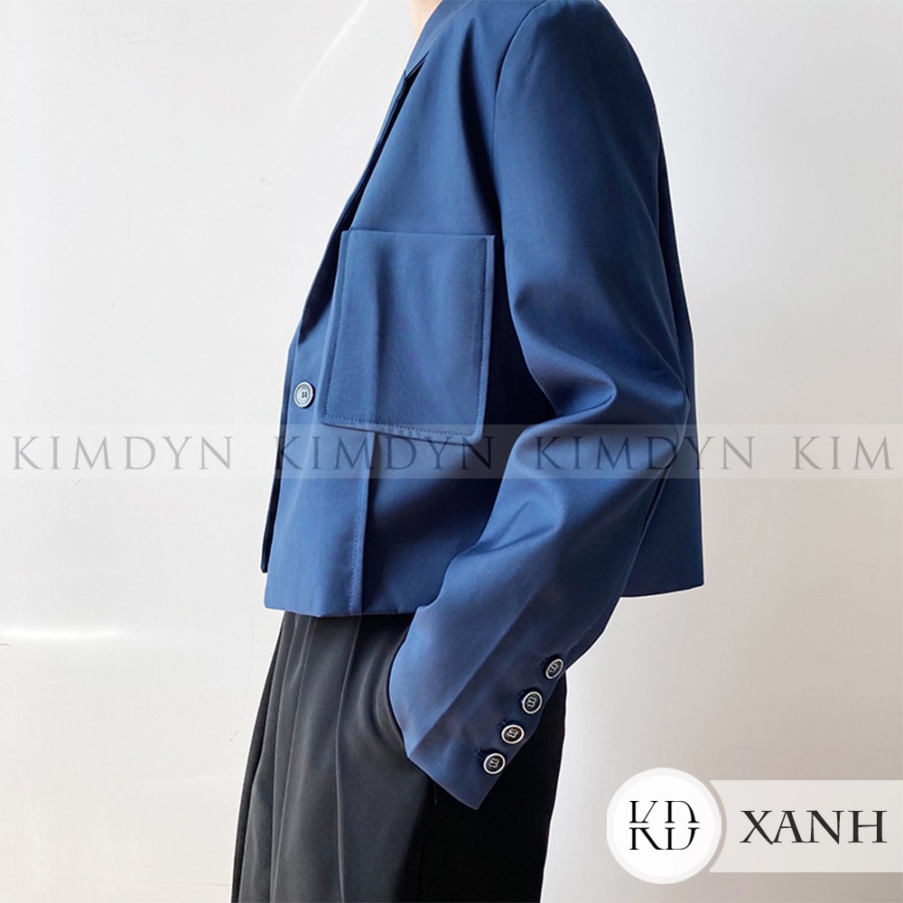 Áo blazer nữ áo vest ngắn form rộng cá tính KimDyn [KDBL07] | BigBuy360 - bigbuy360.vn
