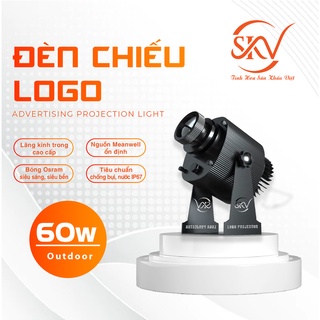 Đèn chiếu Logo thương hiệu SKV 60W Chống nước - Tặng Kèm lăng kính 3 màu