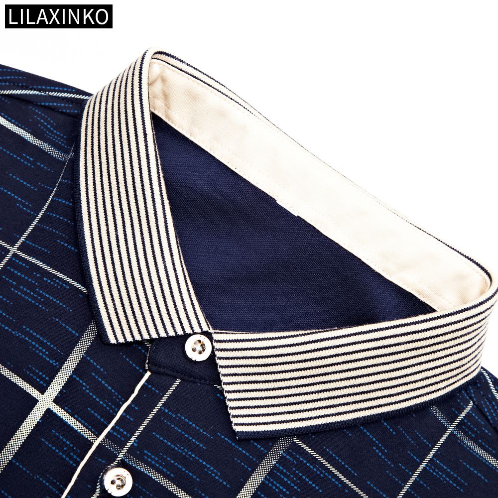 Áo Thun Polo Cotton Tay Dài Kẻ Sọc 3 Màu Thời Trang Thu Đông Cho Nam