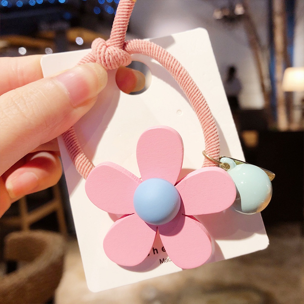 Dây Buộc Tóc Đính Hoa Xinh Xắn Cho Nữ