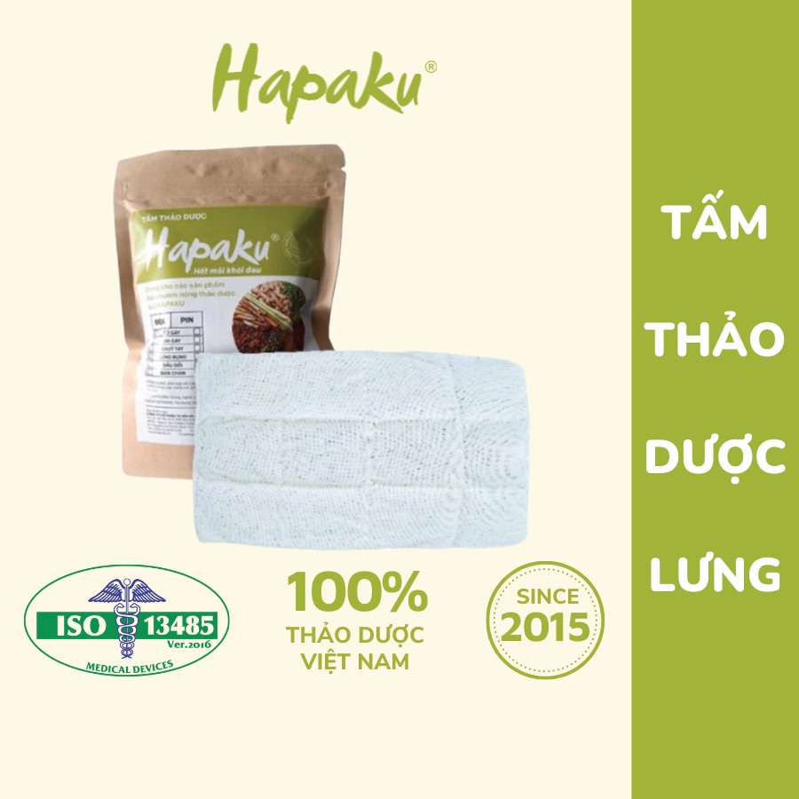 Tấm thảo dược thay thế của đai chườm lưng Hapaku