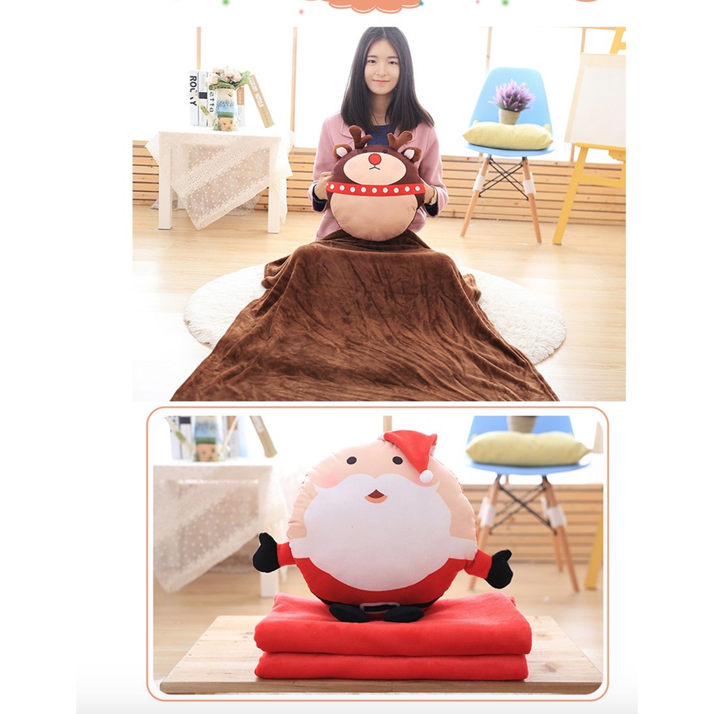Gối chăn noel 3 in 1