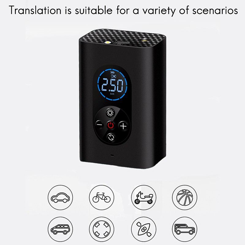 Portable 150PSI Car Tire Inflator Digital Screen Air Compressor Pump with LED Light DC12V Pump for Cars Motorcycle