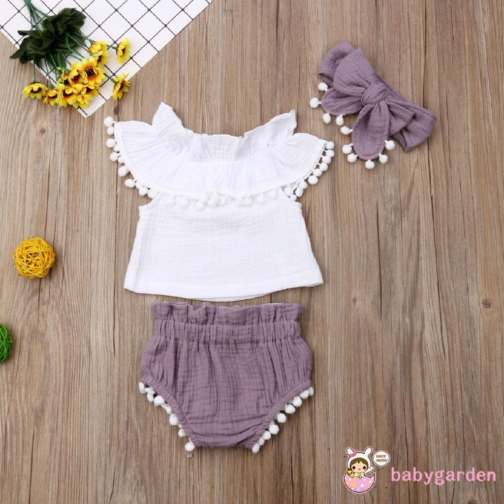 Set áo cánh tiên và quần short xinh xắn dành cho bé gái