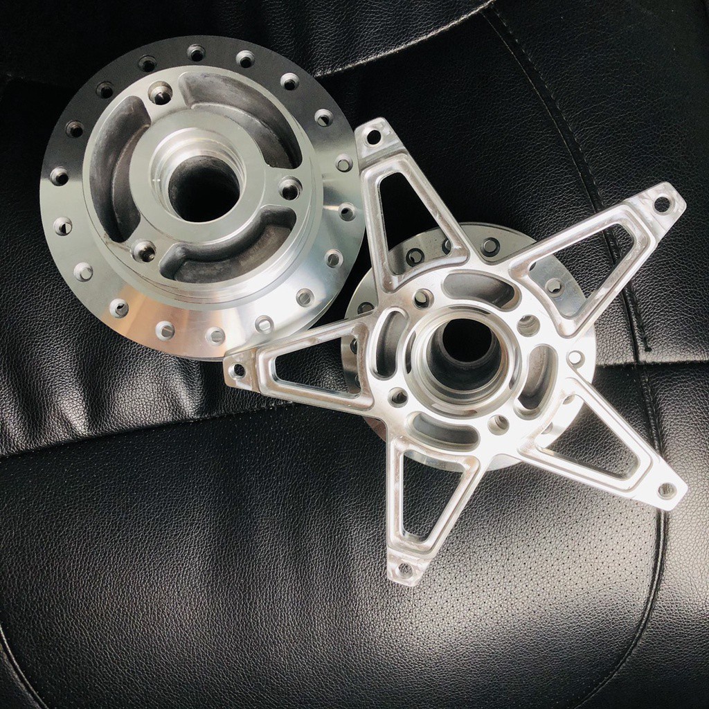 Đùm Trước + Sau luôn lòng CNC gắn Cho Raider/Satria