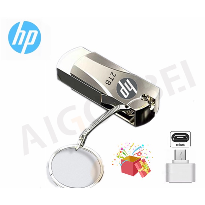 Ổ Đĩa Flash USB 2TB Bằng Kim Loại Chống Nước Cho notebook / PC / TV / Xe Hơi / Điện Thoại