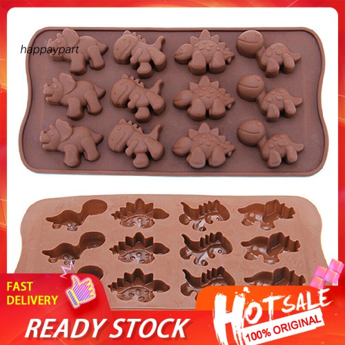 ❂RXJJ❂Dinosaur Baking Silicone Mold Chocolate Cake Cookie Muffin Candy Jelly Mould