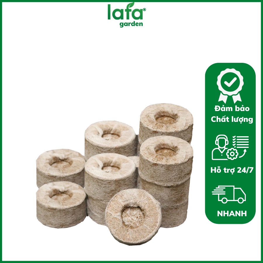 Viên nén sơ dừa thùng 1000 viên, thương hiệu LAFA, chuyên ươm hạt giống, cây giống