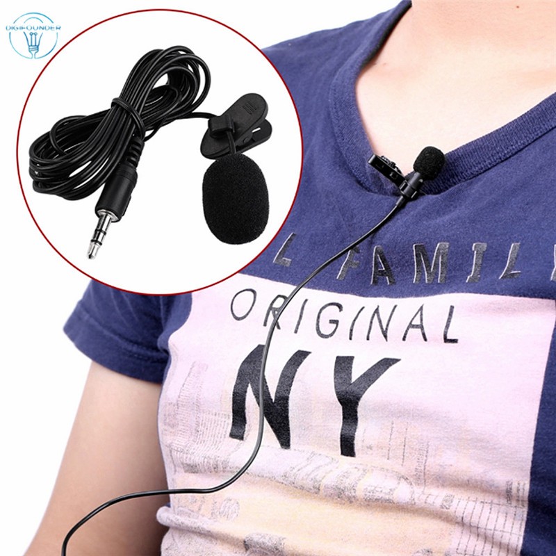 Microphone mini rảnh tay có kẹp gắn DG 3.5mm