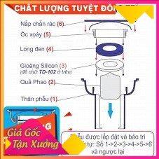 Phễu thoát nước chống tràn TD-102 (Trắng) __H3C_SmartBuy