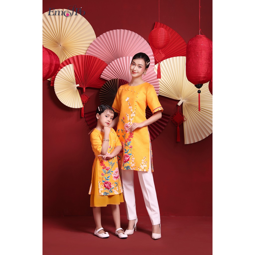 Áo dài cách tân cho nữ Emspo xẻ tà dáng lửng SMM2413