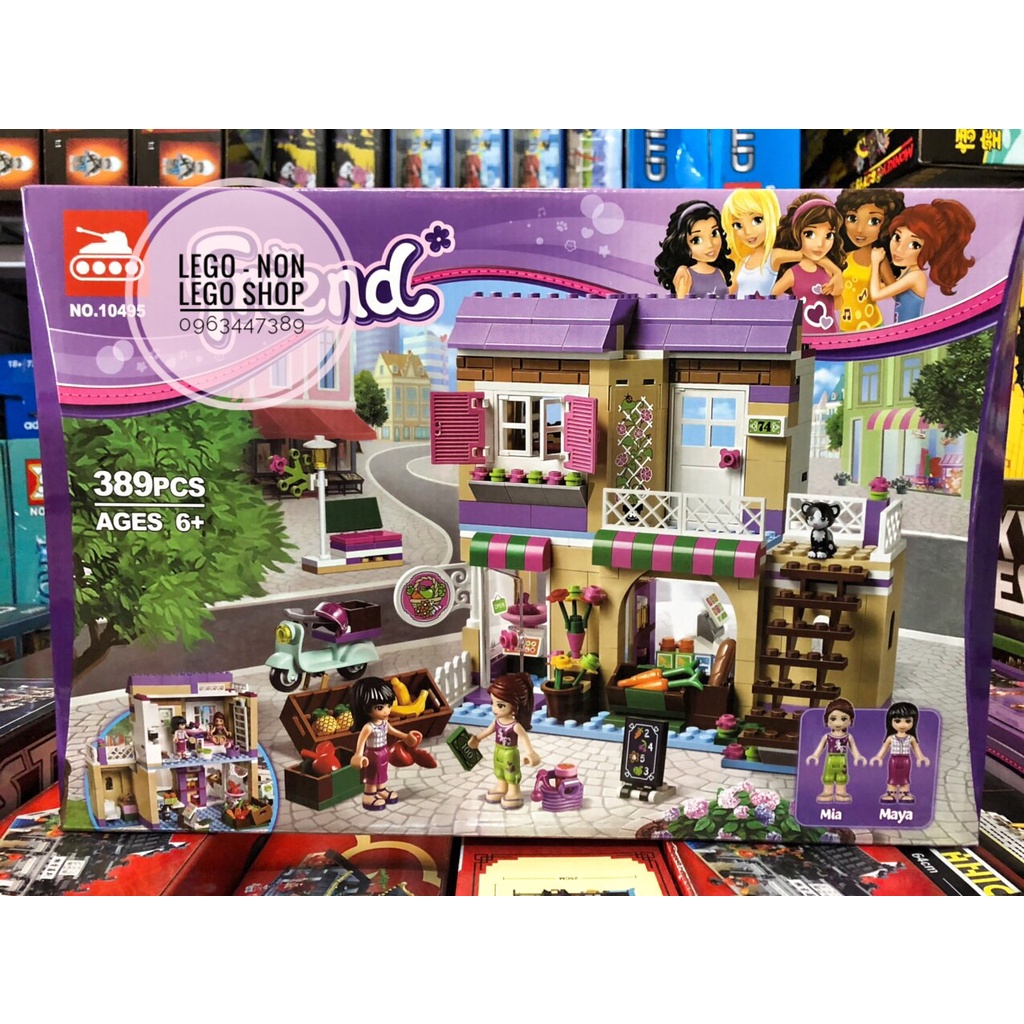 Bela 10495 ( Lắp Ghép Cửa Hàng Bán Nước Ép Hoa Qủa 389 Mảnh )