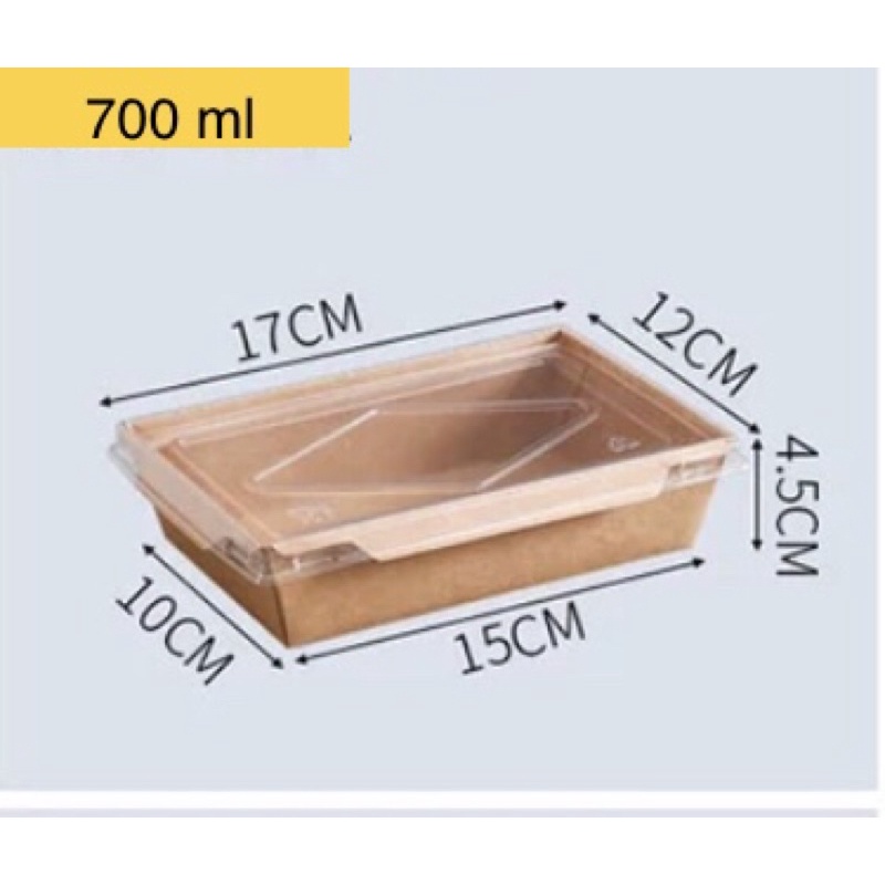 50 Hộp giấy klaft Nắp kính