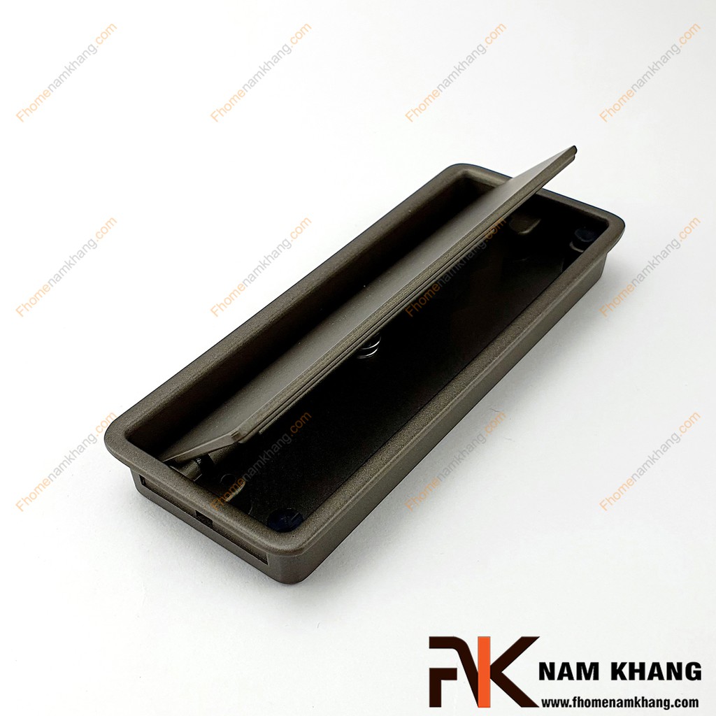 Tay nắm âm tủ bằng nhôm xám mờ NK237-X