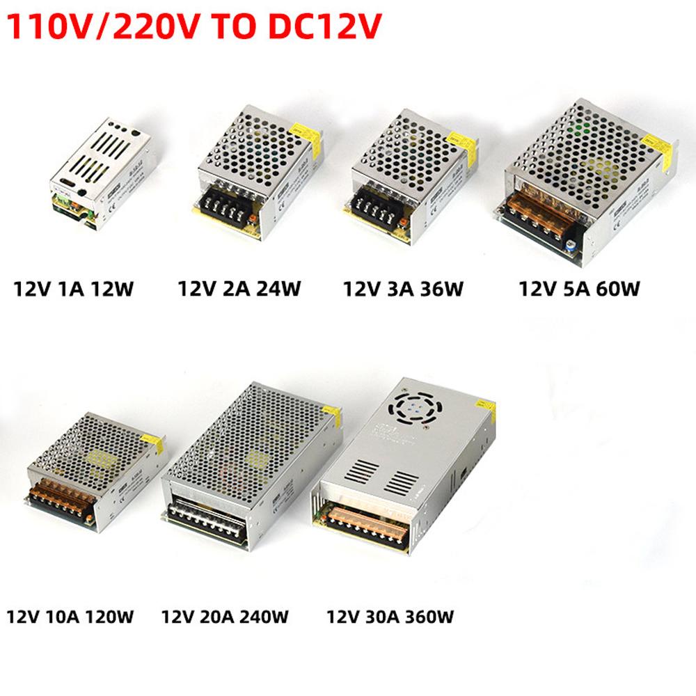 Bộ Chuyển Đổi Nguồn Dây Đèn LED PSU DC 110V 220V 12V / 24V