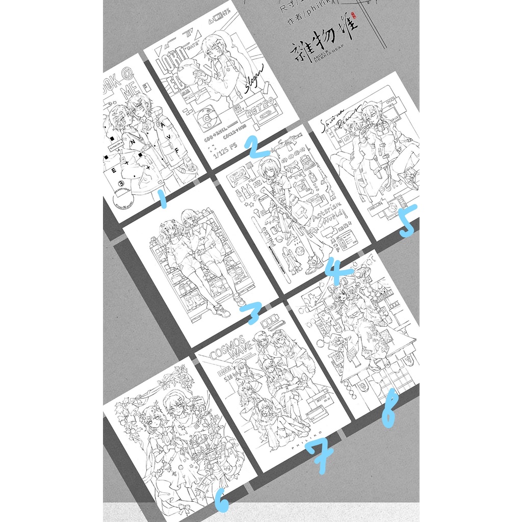 Line art a4 300gsm Philiko và Quang Tử xưởng Angel