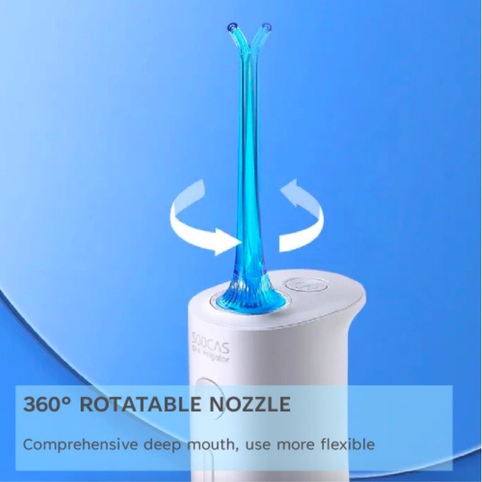 Máy tăm nước, xịt vệ sinh răng miệng Soocas W3 Pro, 240ml Chứng nhận FDA 3 chế độ với 7 bánh răng