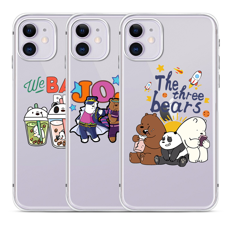 Ốp Lưng Dẻo In Hình We Bare Bear Cho Iphone 12 12pro 12promax 11 11promax X Xs Xr Xsmax 7 8 7plus 8plus Se 2020