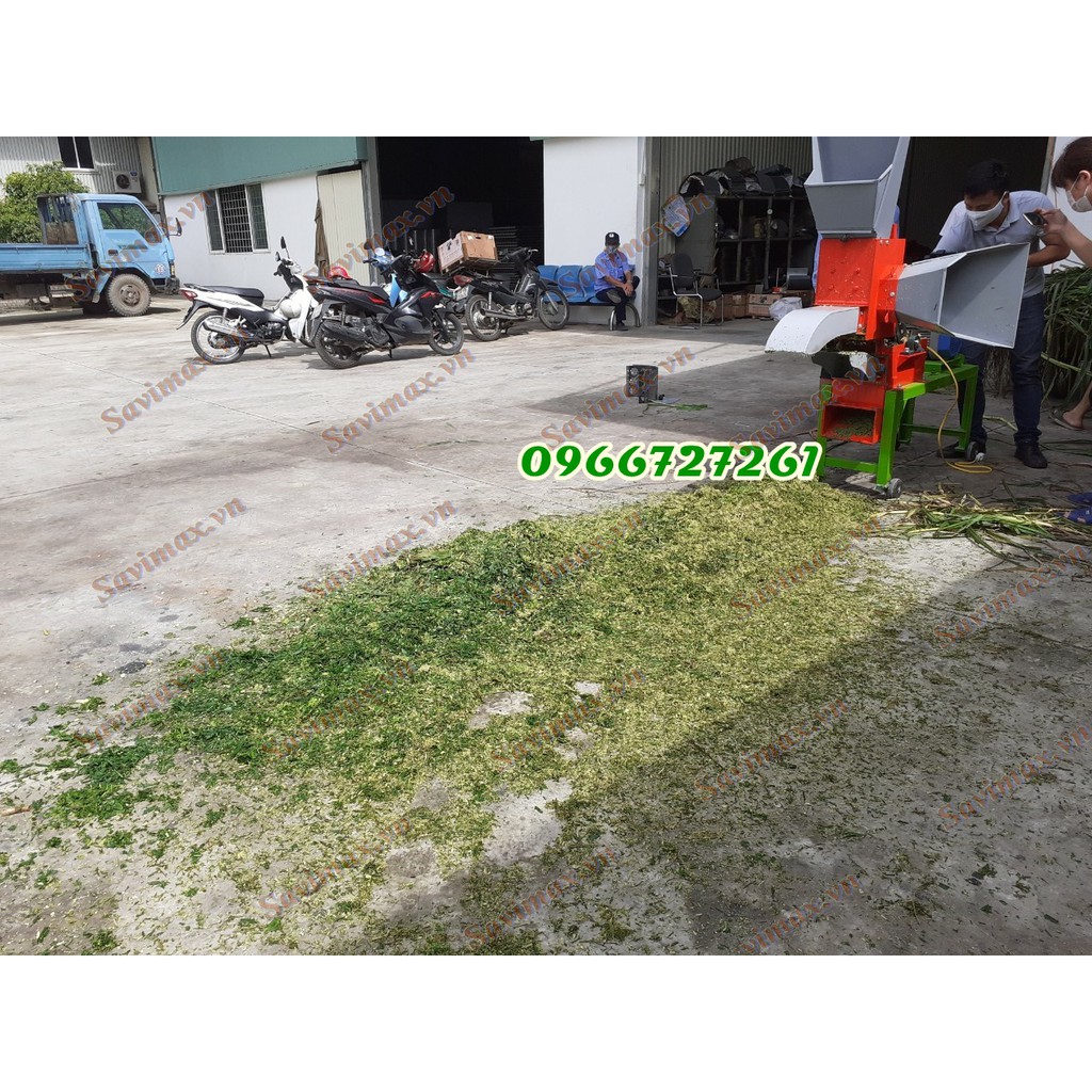 Máy băm xơ dừa, băm cỏ voi, băm rơm, băm cành cây tại An Giang