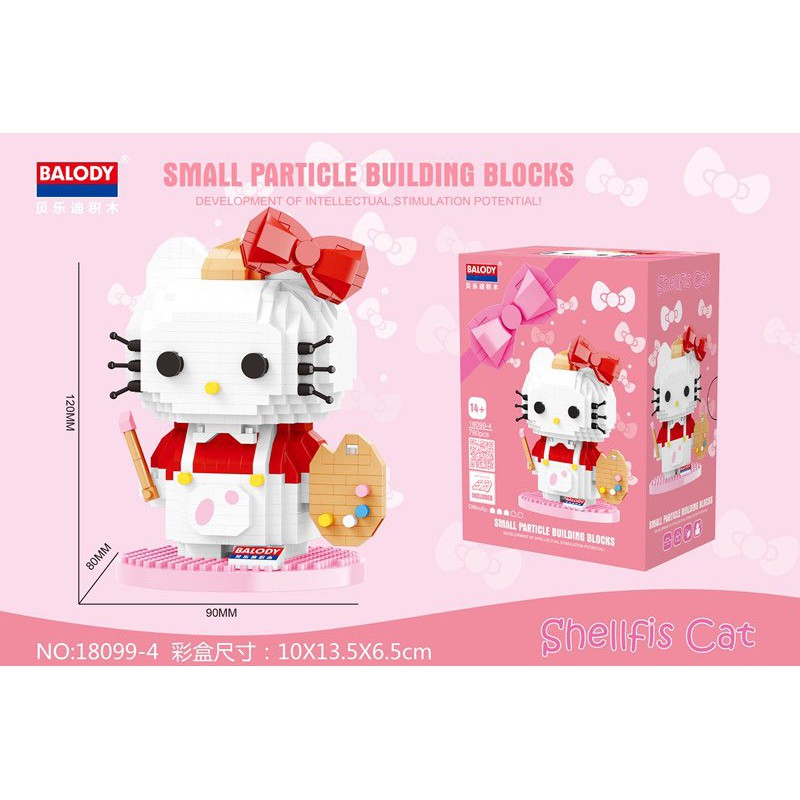 Bộ đồ chơi lego mèo Hello kitty Balody 5698