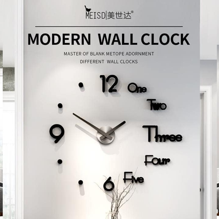 đồng hồ dán tường