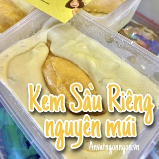 Kem sầu riêng nguyên múi
