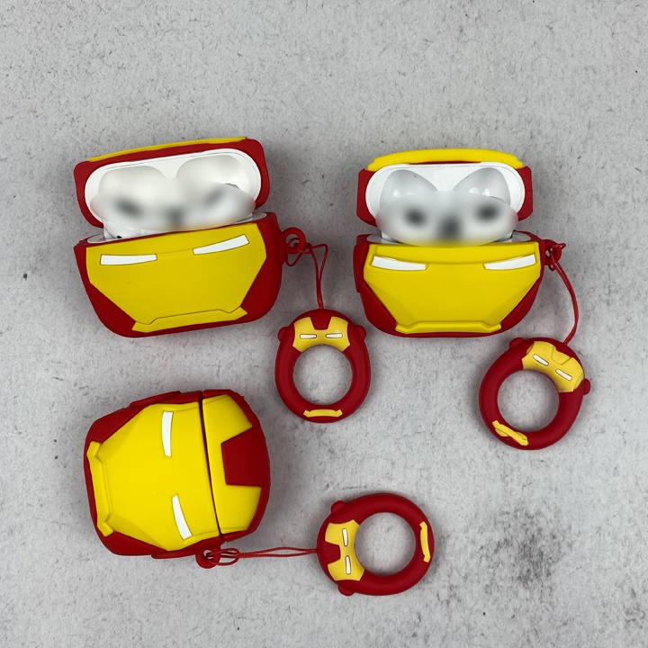 Case Airpods 1/2/3/Pro I.R.O.N.M.A.N, Ốp Airpods chất - Mã TZAP328
