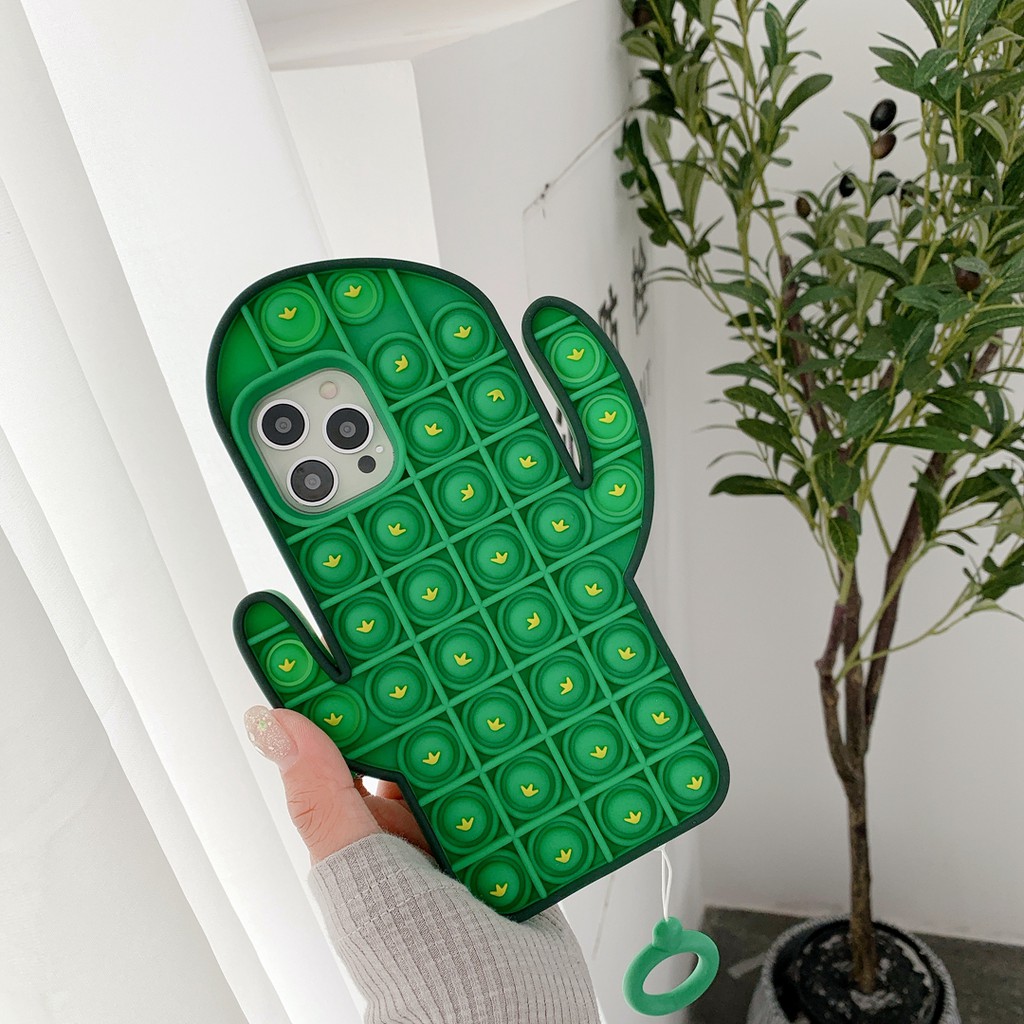 Ốp Lưng Silicone Họa Tiết Cây Xương Rồng Dễ Thương Cho Iphone 7 8 Plus 11 Cute Iphone 11 Pro11 Promax 12 12 Pro 12 Promax