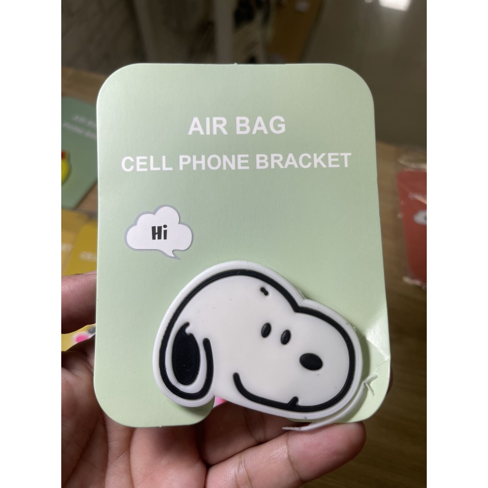 Giá đỡ điện thoại iring pop có thể thu gọn hình kaws mây hoa thú  khủng long dễ thương cute