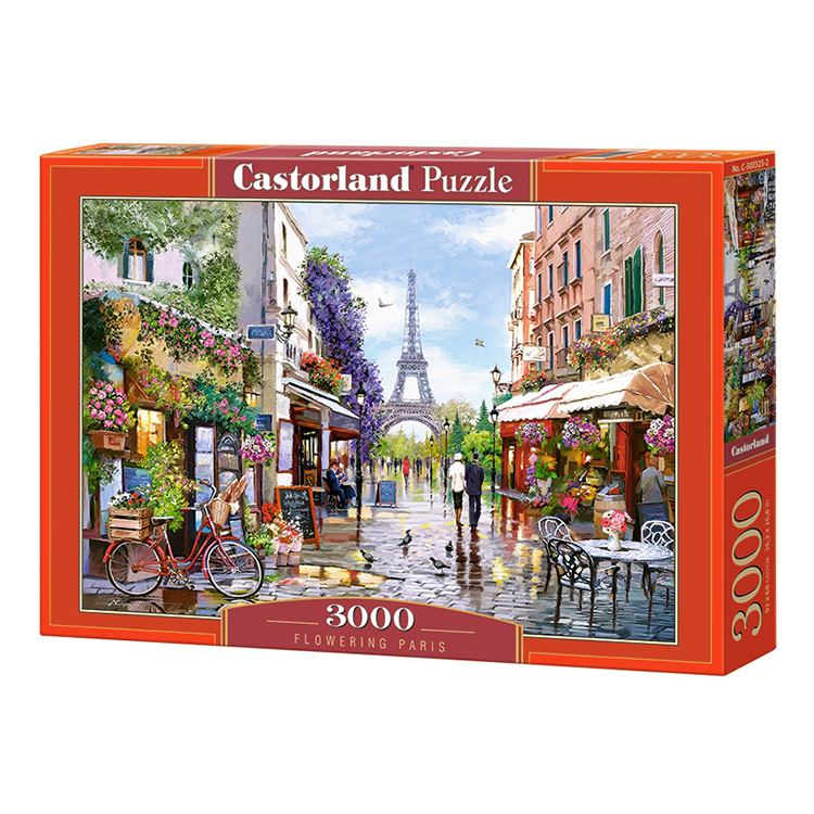 Xếp hình puzzle Flowering Paris 3000 mảnh CASTORLAND C-300525