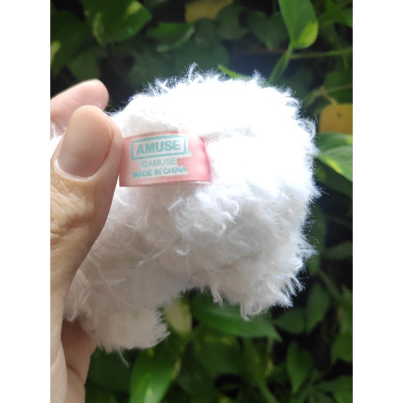 Gấu bông chó lông xù trắng đáng yêu