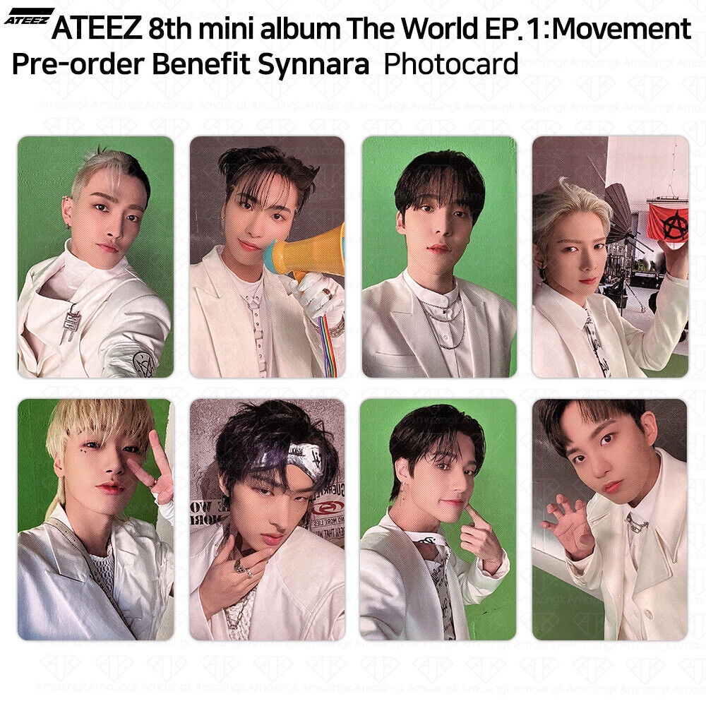 Có sẵn card pre ảnh nhóm ATEEZ hàng của KTOWN4U