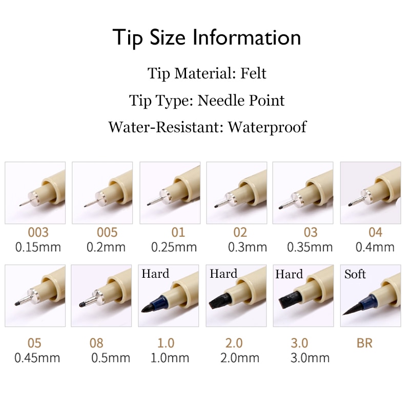 Bộ 10 Bút Lông Heoma Đánh Dấu Vẽ Tranh Nghệ Thuật Hoạt Hình