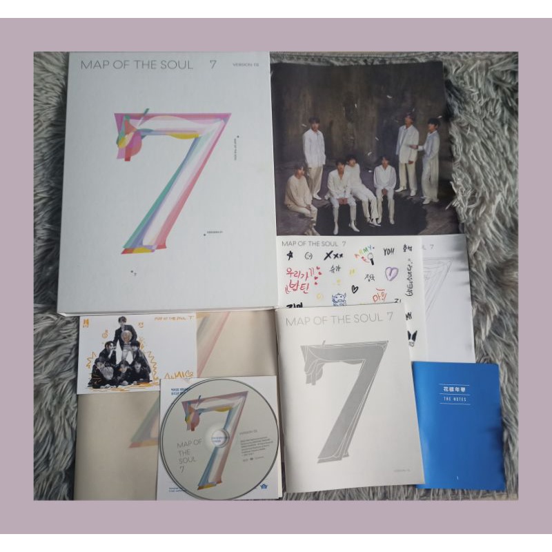 BTS ALBUM MAP OF THE SOUL 7 KHÔNG ĐỒ RANDOM bộ ảnh trang trí dạng hộp lưu niệm