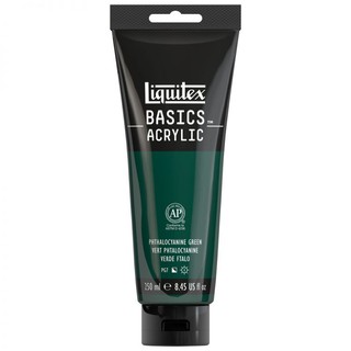 Màu vẽ acrylic liquitex basics acrylic colour 250ml phthalocyanine green 317