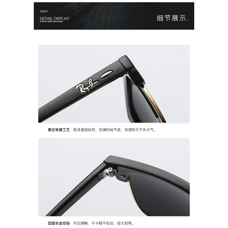 Mới Kính Mát Chống Tia UV400 Gọng Vuông Kim Loại 2022 Thời Trang Nam Nữ