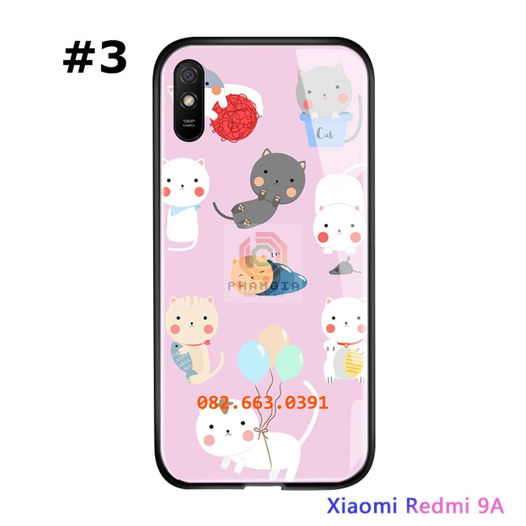 Ốp lưng Xiaomi Redmi 9A dẻo in hình mèo siêu sắc nét, in hình theo yêu cầu