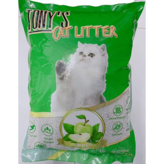 Cát vệ sinh mèo Tony Cat Litter bao 5L(hạt to siêu vón,ít bụi)