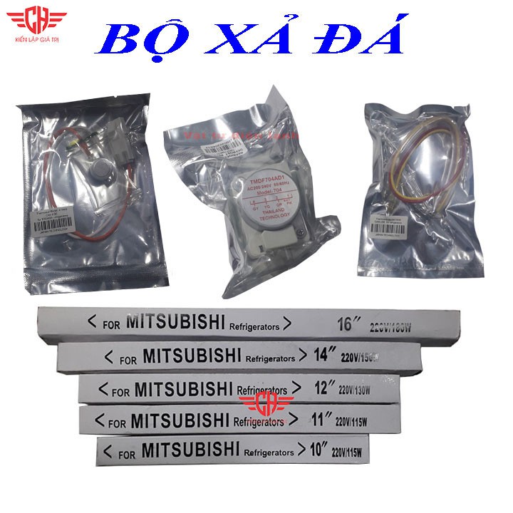 Combo Bộ Xả Đá Tủ Lạnh Toshiba (Sò Nóng+Sò Lạnh+Timer+Bóng Sấy)