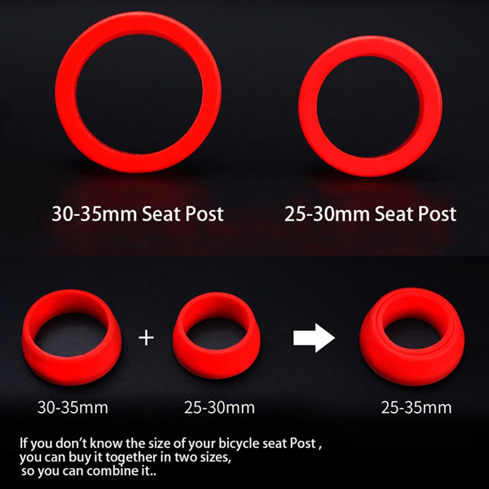 1 Vòng Đệm Cao Su Silicon Bảo Vệ Yên Xe Đạp Leo Núi Chống Nước Chống Bụi Nhiều Màu