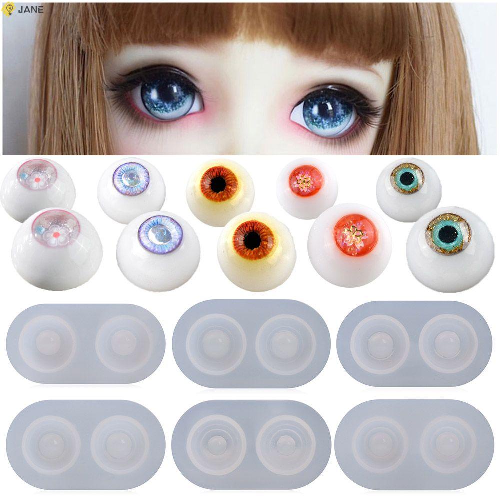 Khuôn silicone có các kích thước khác nhau tự làm mắt búp bê