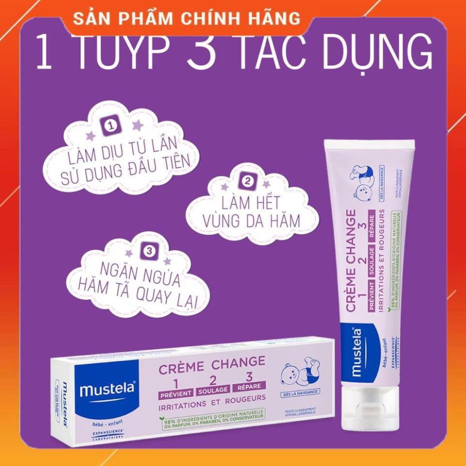 MUSTELA KEM CHỐNG HĂM TÃ CHO TRẺ SƠ SINH & EM BÉ VITAMIN BARRIER CREAM 100ML