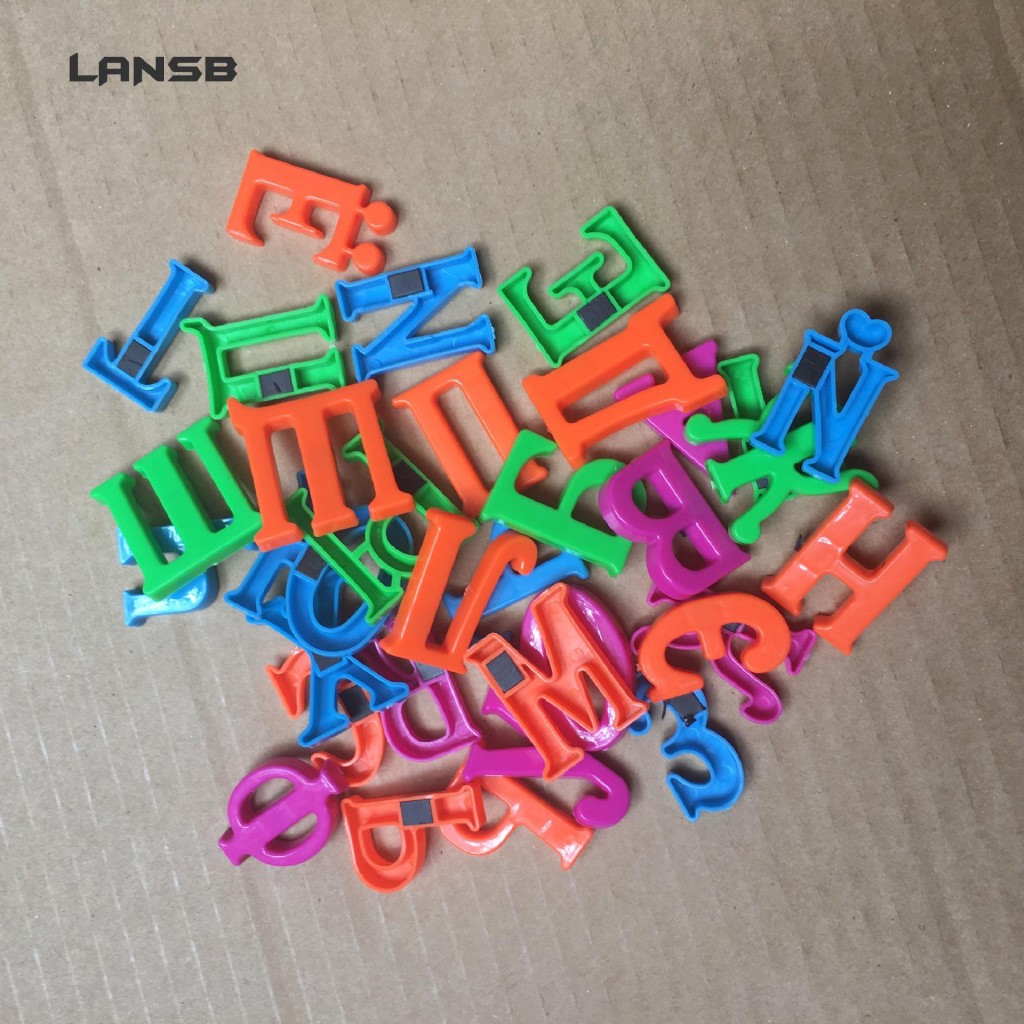 Bộ 33 chữ cái bằng nhựa gắn nam châm dán dạy học cho trẻ