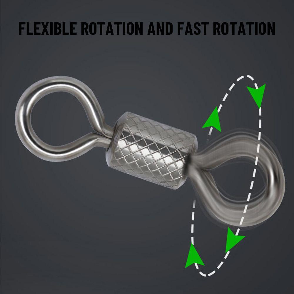 MAG Đầu Nối Xoay Câu Cá Bằng Thép Không Gỉ # 1 # 2 # 3 # 4 # 5 #