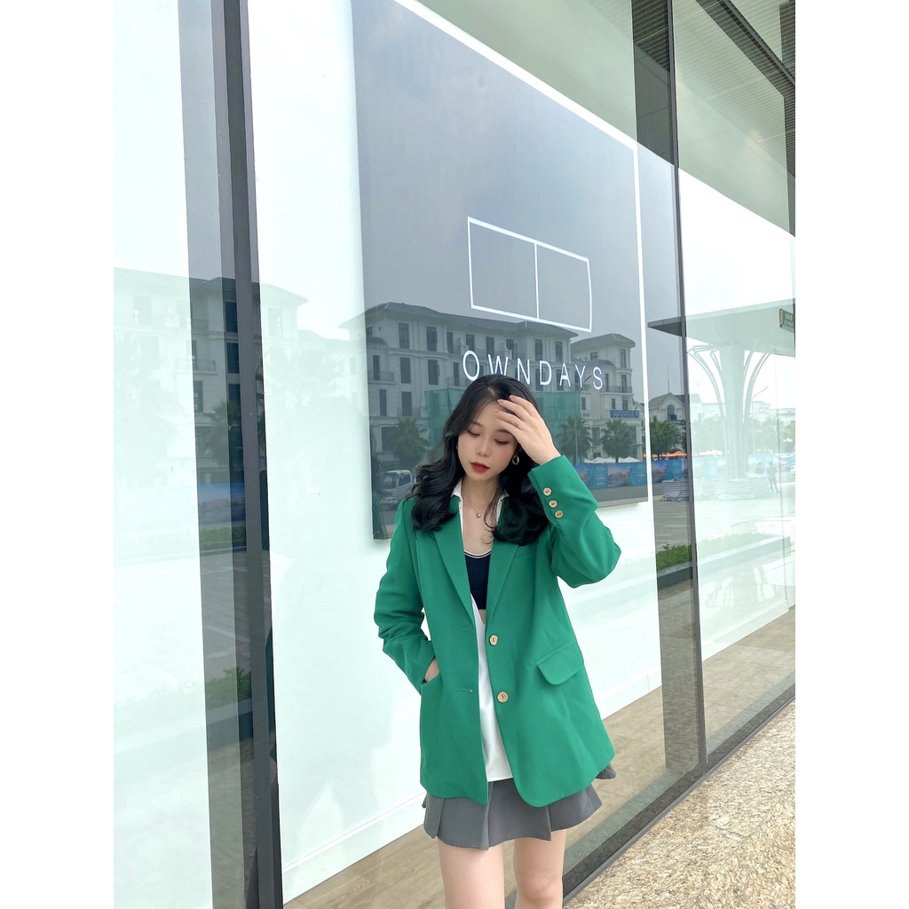 Áo Blazer dáng dài dài tay 2 lớp | BigBuy360 - bigbuy360.vn