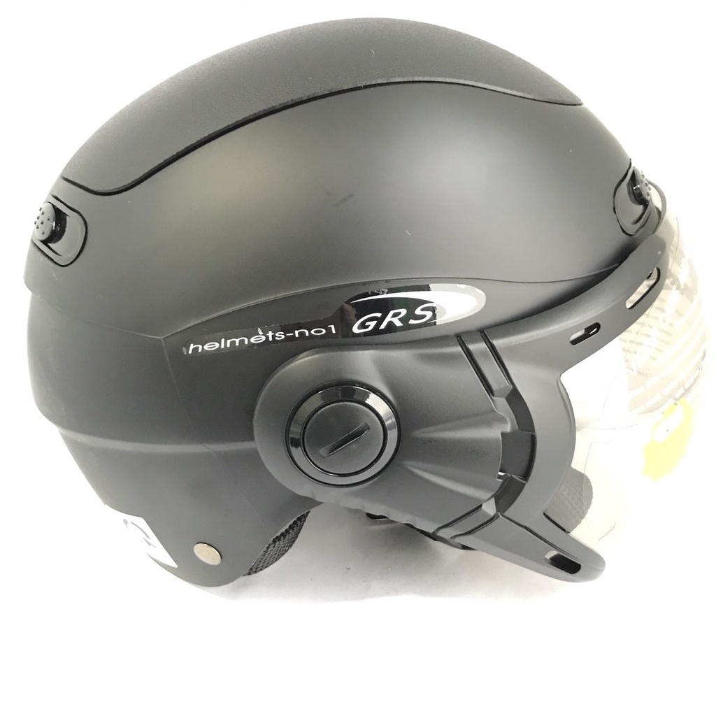 Mũ bảo hiểm nửa đầu có kính cao cấp - GRS A102K - Vòng đầu 54-57cm - Hàng chính hãng - Bảo hành 12 tháng